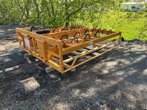 square bale grabber for skid steer|Skid Steer Hay Accumulator Grapple .